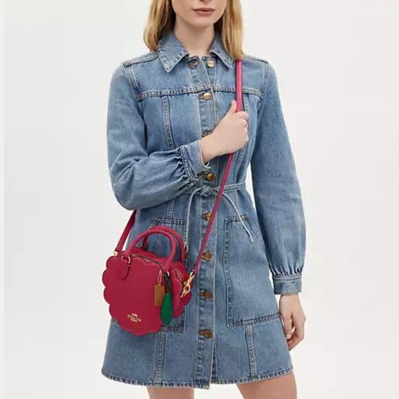 🍒 Coach Raspberry Crossbody - Picture 2 of 8